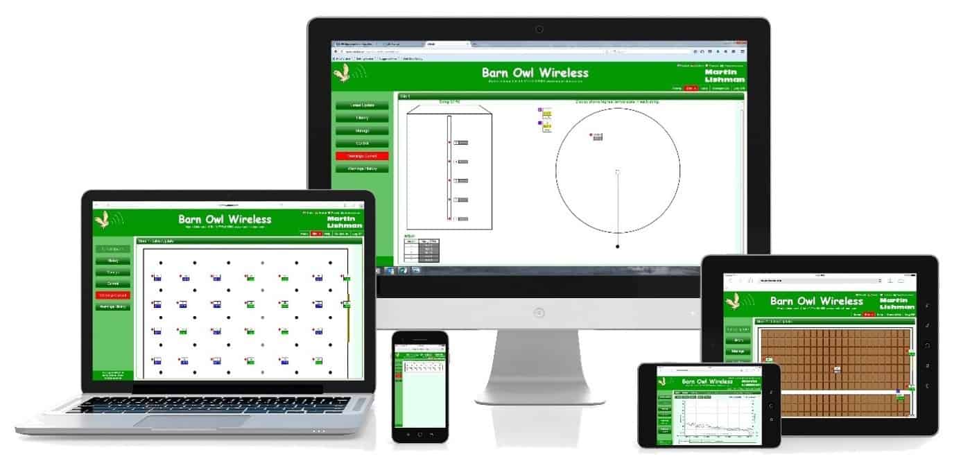 Martin Lishman Barn owl Wireless grain monitoring and control system works on any internet browser enabled device