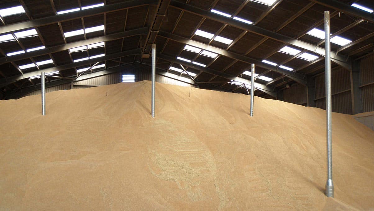 Martin Lishman Grain Cooling system in a grainstore