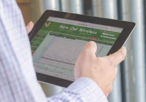 Crop stores can be monitored and controlled from anywhere in the world via the wireless grain monitoring system