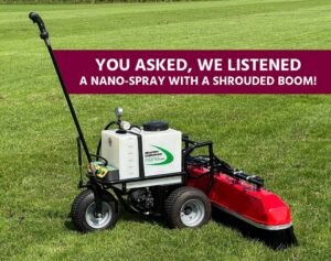 The New Martin Lishman Nano-Spray shrouded boom.