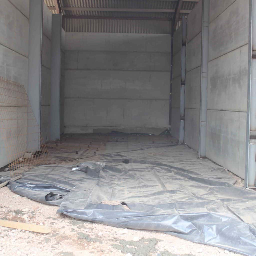 FloorVent Underfloor Grain Cooling System being installed in a new grain store