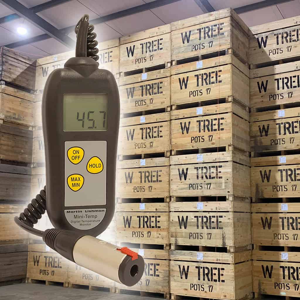 potato temperature monitoring