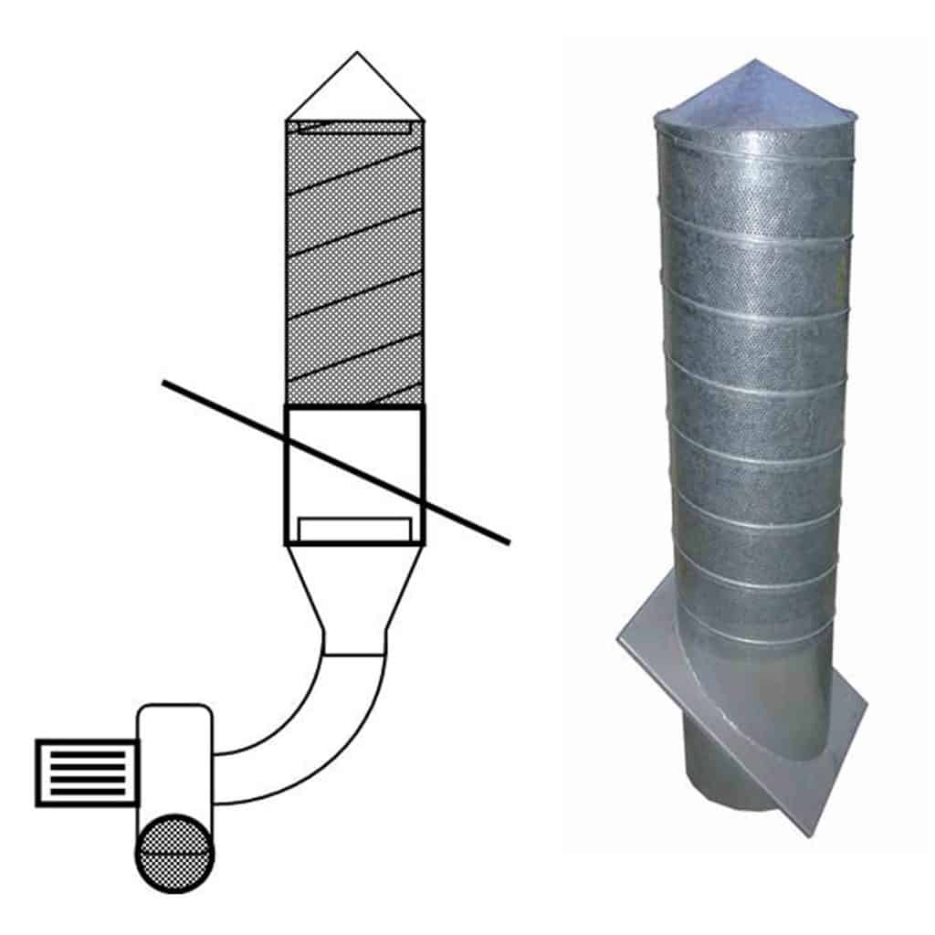 FloorVent Underfloor Grain Cooling System silo variant.