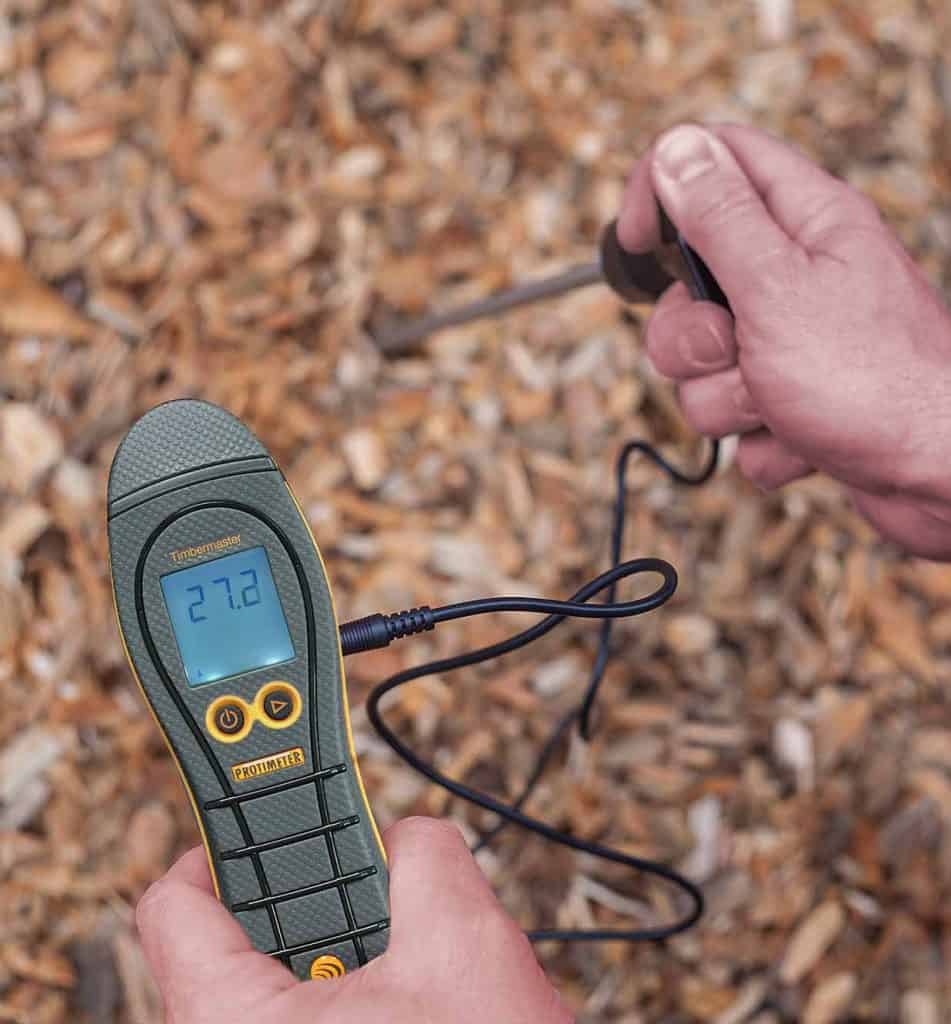 Protimeter Timbermaster woodchip moisture meter and probe