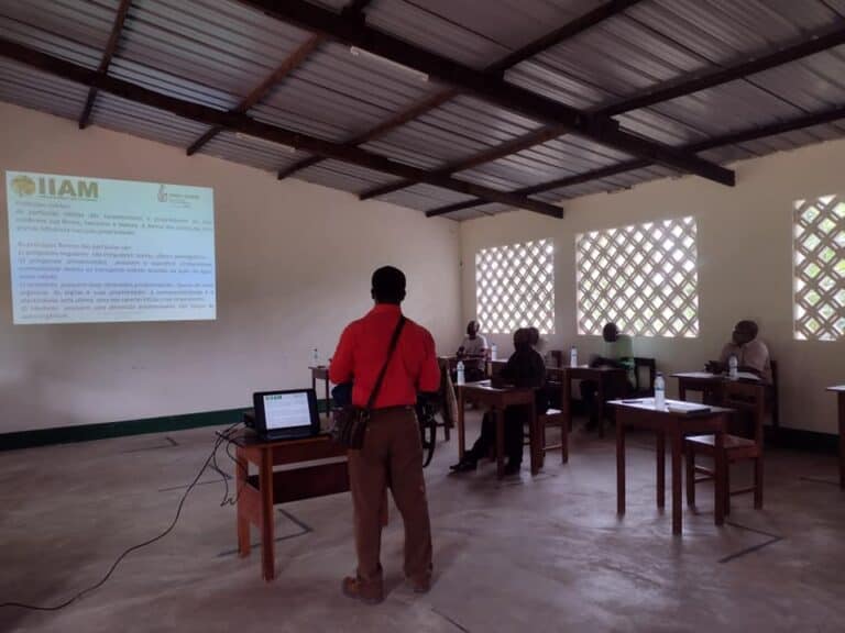 Training begins at the institute to learn how to use the soil test kit