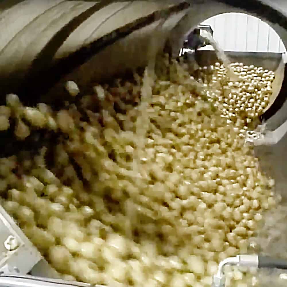 tuberlog electronic potato inside a potato washer