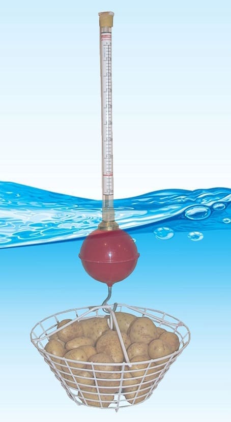 Zeal manual hydrometer takes dry matter readings in water